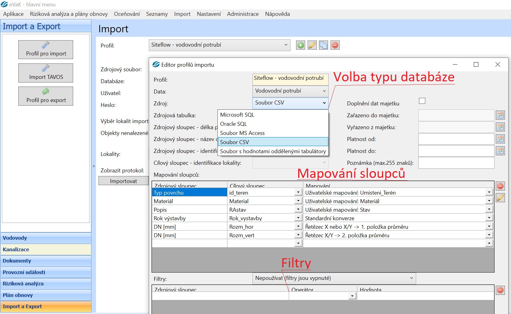 eVaK Import GIS 2