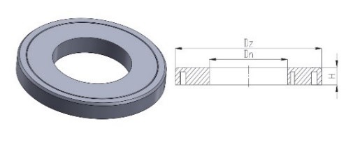 TX 765 Adaptér pro uliční vpusti - pro betonové vpusti DN 450 a DN 500, pro plastové vpusti DN 425 a DN 600 - výkres s rozměry